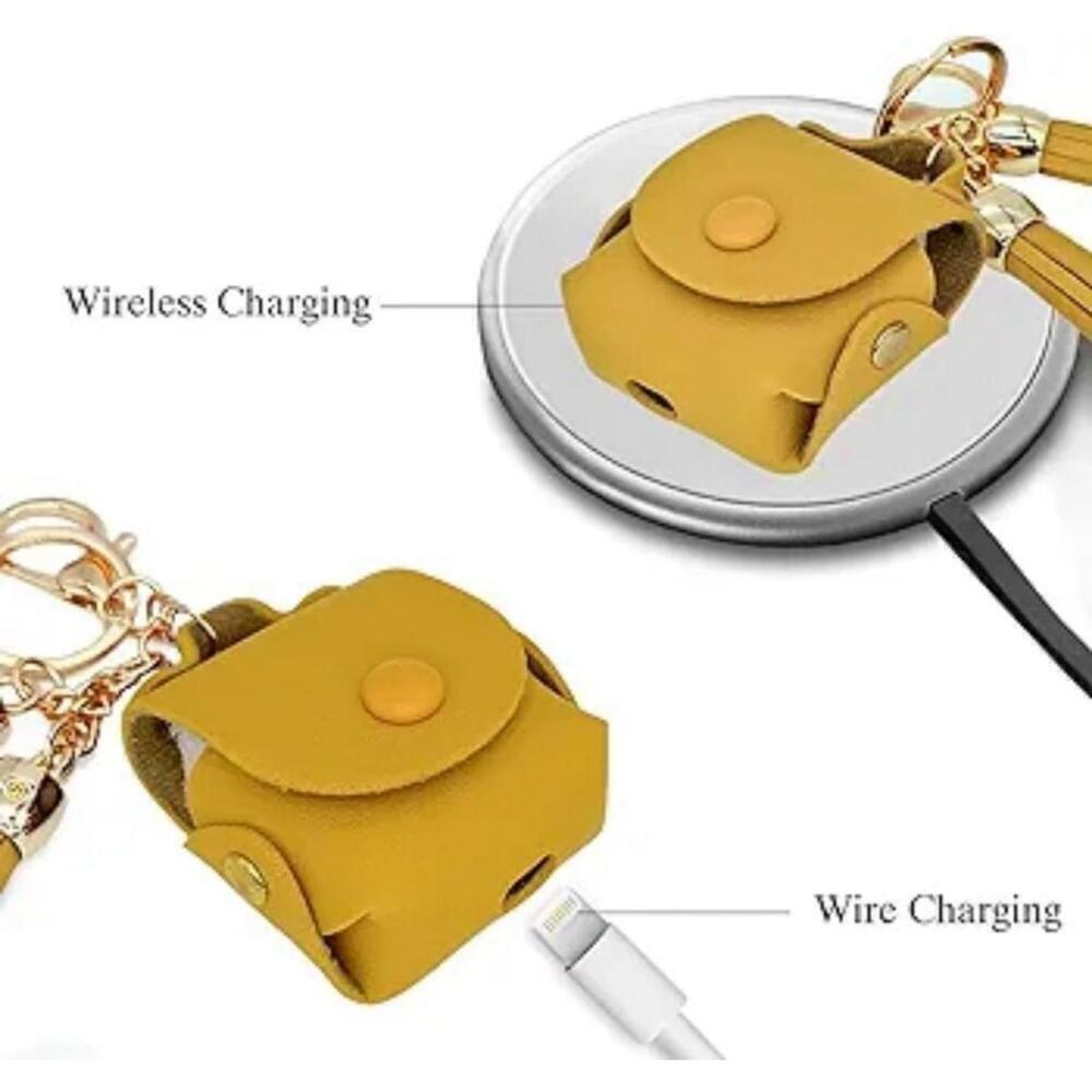 Earbud Case Keychain In Red - Picture 6 of 7